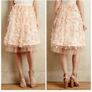 Pink Anthropologie skirt size 2 new with tags. Perfect for Valentine’s Day!
